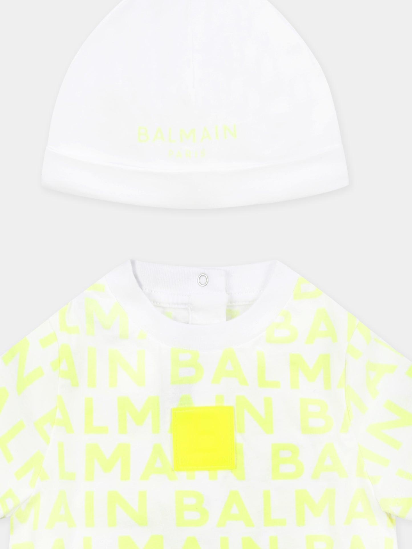 Ensemble jaune pour bébé enfants avec logo