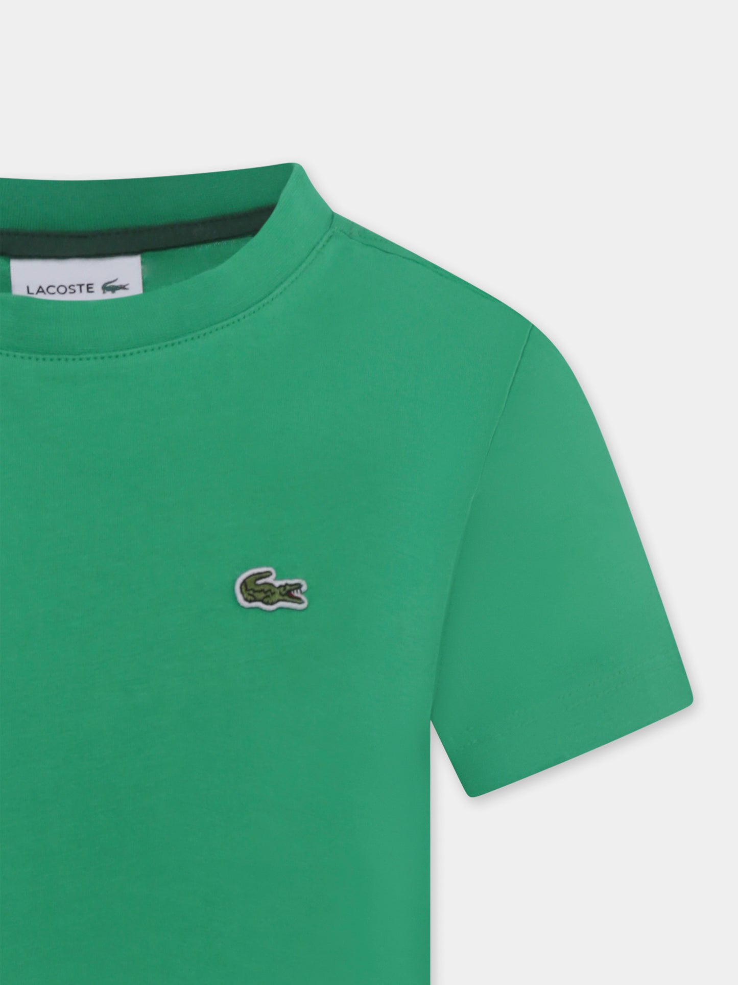 T-shirt verde per bambino,Lacoste,TJ1122 SIW