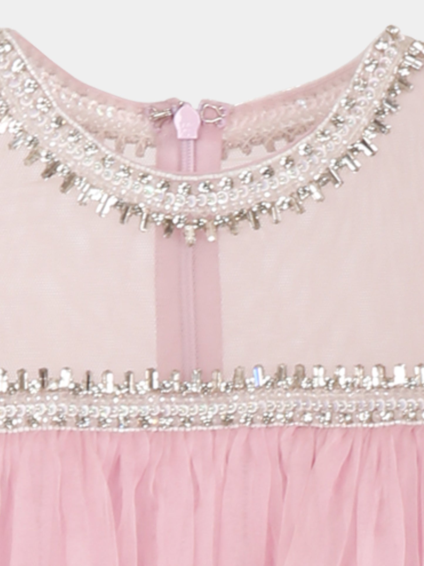 Robe violette pour fille avec cristaux