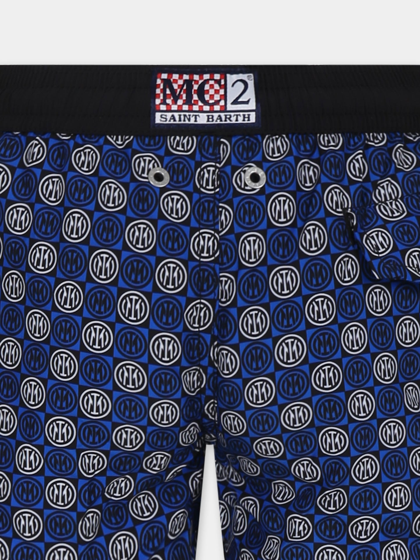 Short de bain bleu pour garçon avec logo Inter