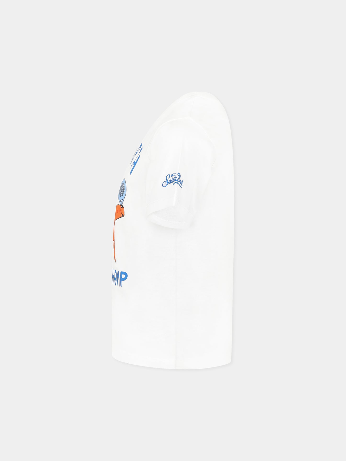 T-shirt blanc pour garçon avec étoile de mer