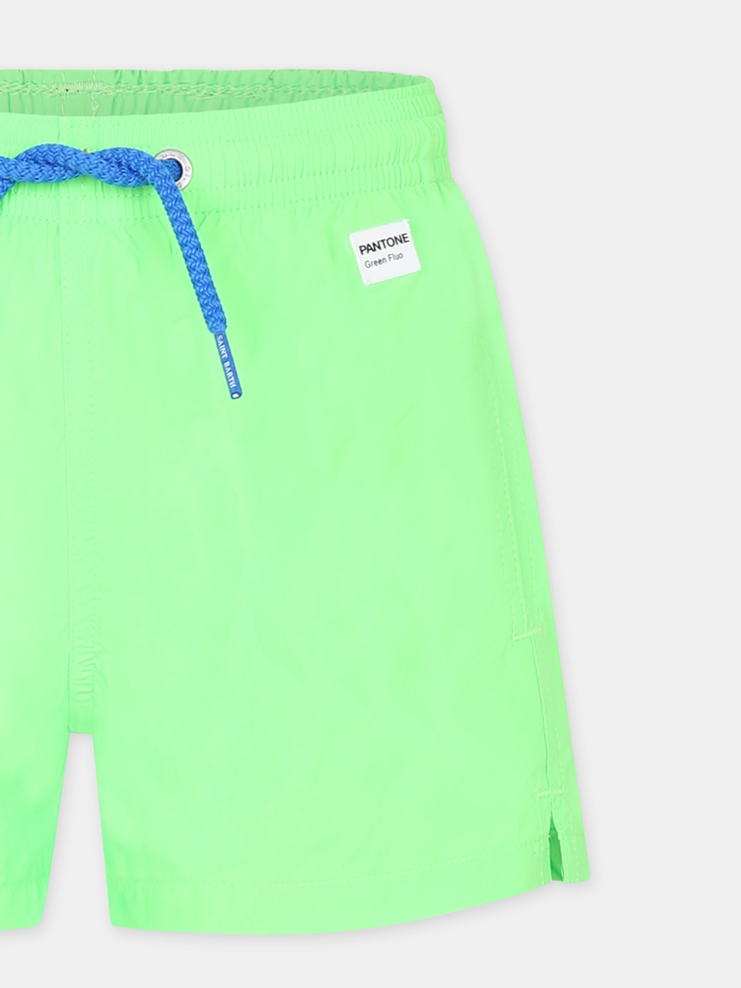 Boxer mare verde per bambino con logo,Mc2 Saint Barth,JEA0012 01629H