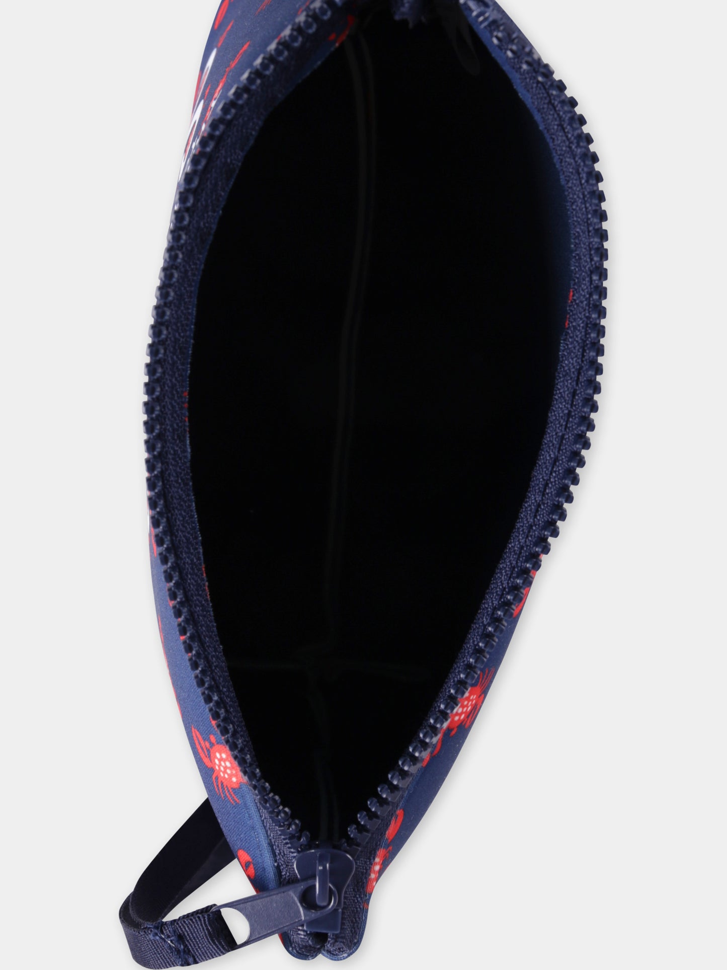 Pochette bleue pour garçon avec crabes