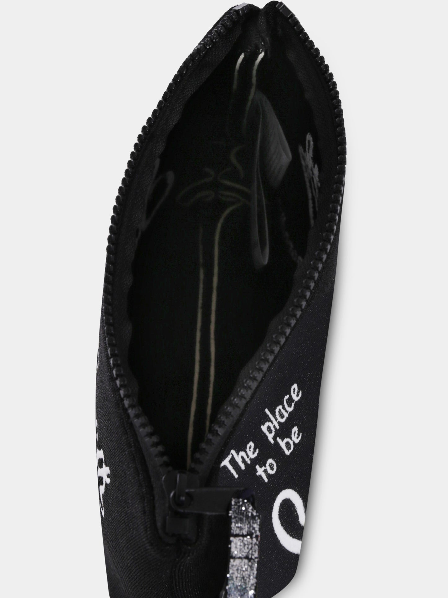 Pochette noir pour fille avec logo