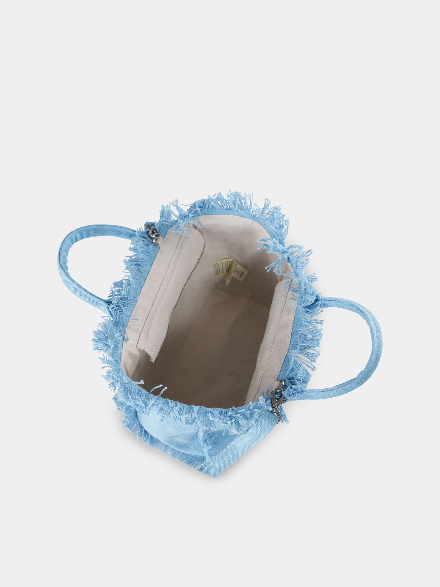 Sac de plage bleu clair pour fille avec logo