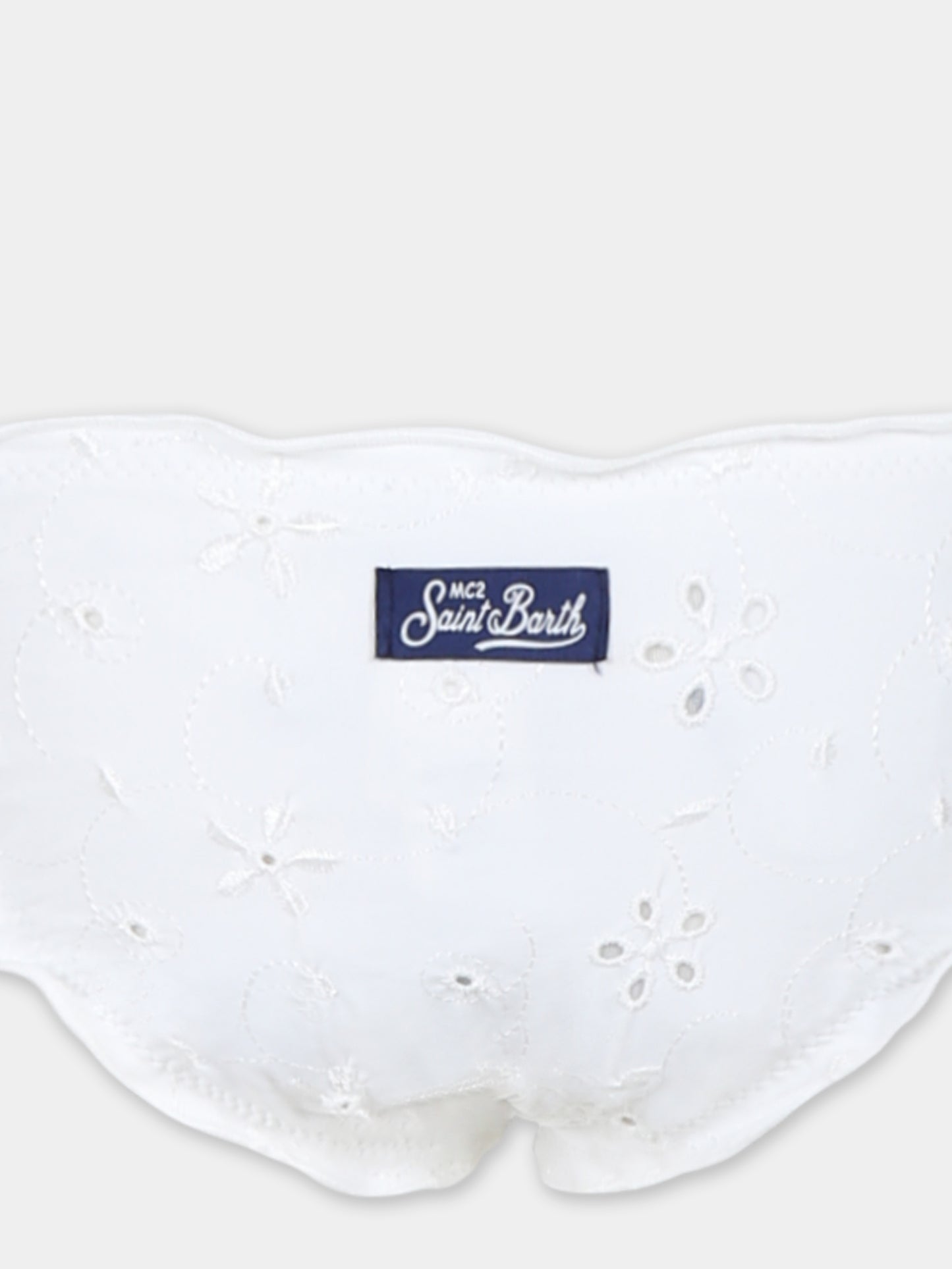 Bikini blanc pour fille avec fleurs