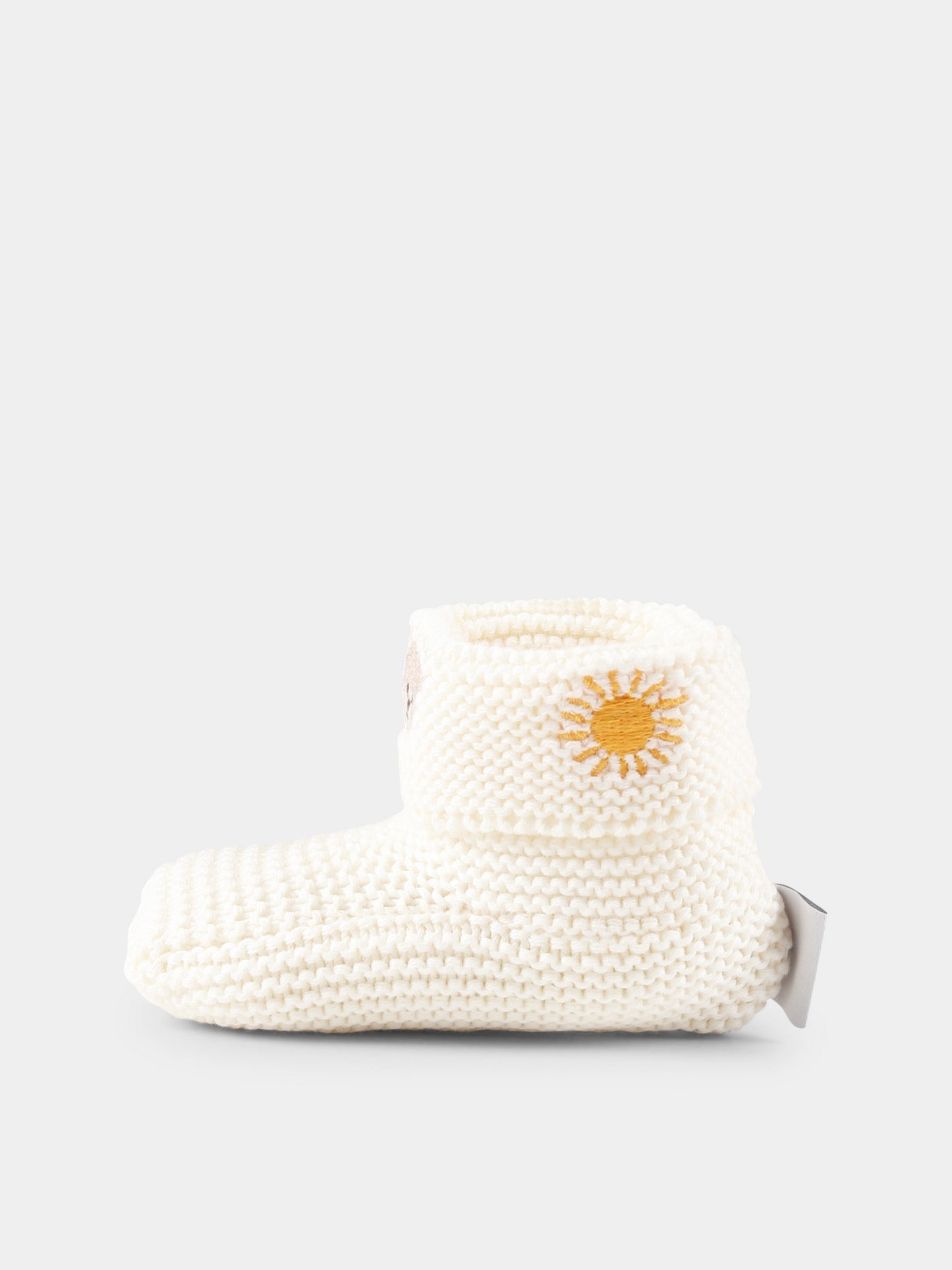Chaussons ivoire pour bébé enfants avec abeilles
