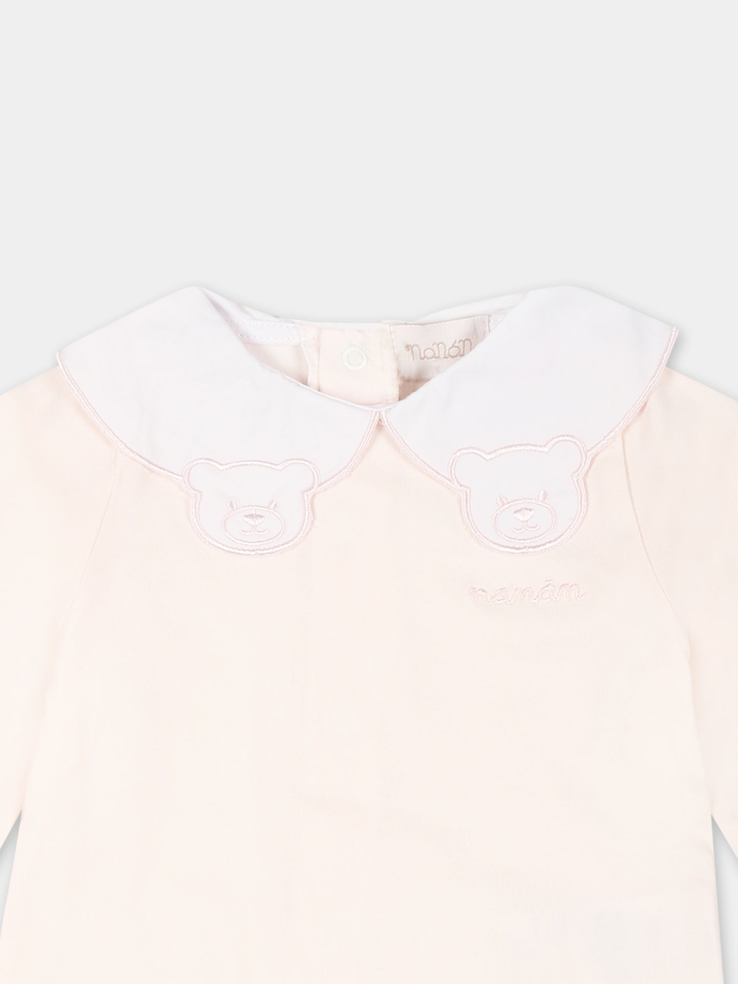 Tutina rosa per neonata con orsetti e logo,Nanán,E25576R