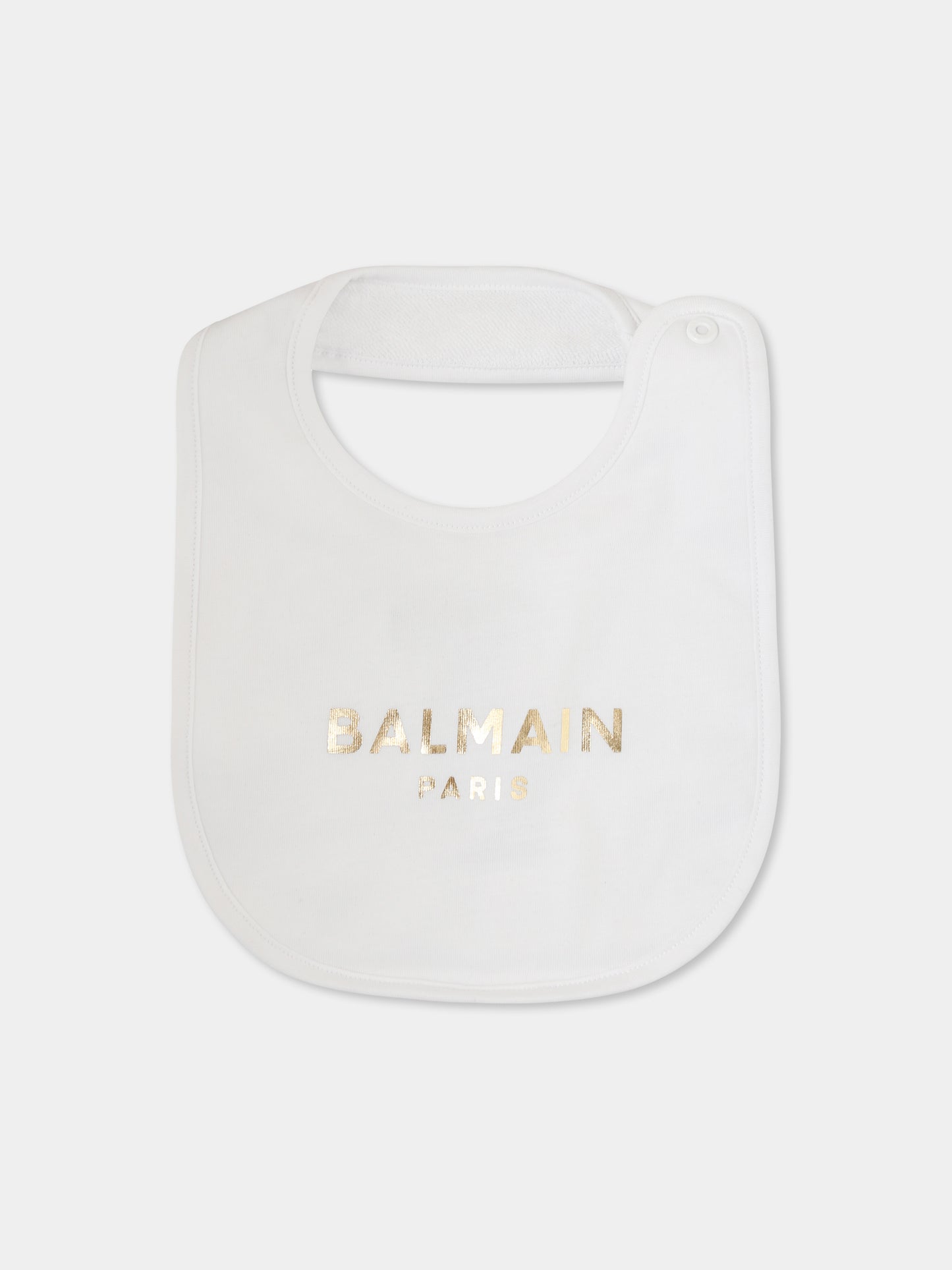 Set bavaglini multicolor per neonati con logo,Balmain Kids,BTB580 Z1571 102NE