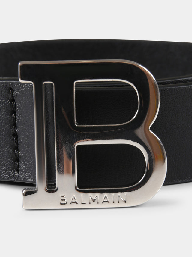 Ceinture noire pour fille avec logo