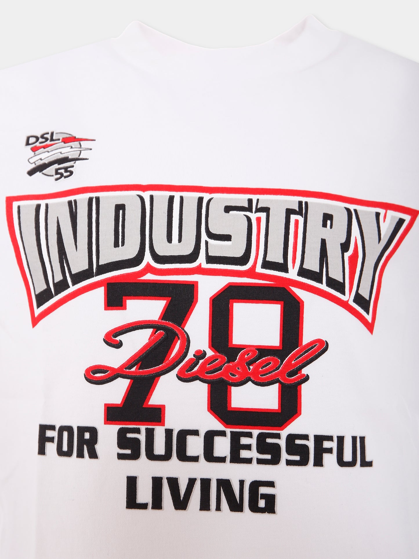 T-shirt bianca per bambino con stampa Industry Diesel 78,Diesel,J01970 KYAUN K100