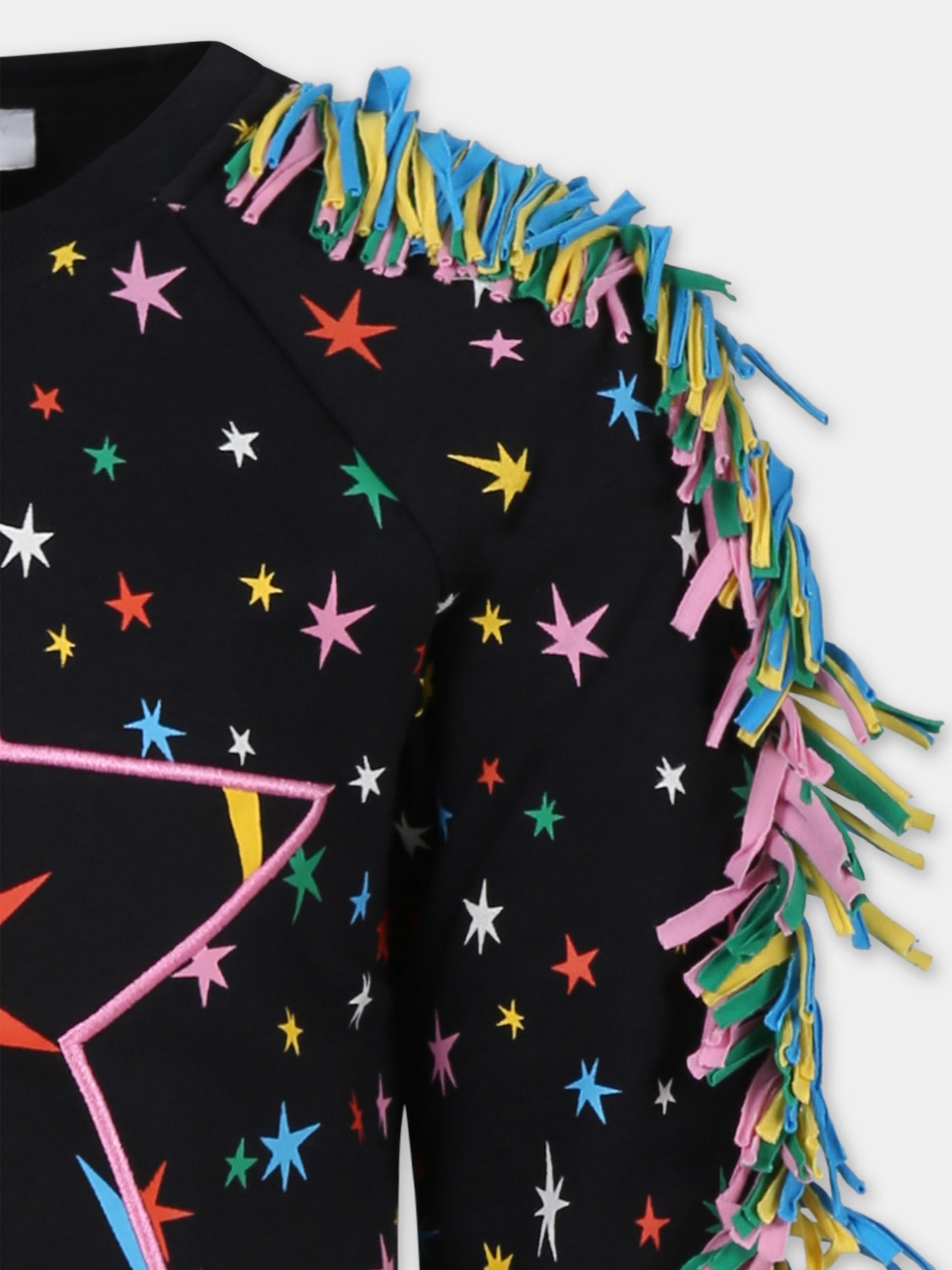 Sweat noir pour fille avec étoile