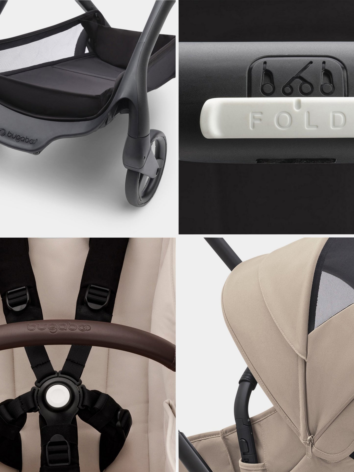Poussette Dragonfly complète Black/Desert taupe pour bébé enfants
