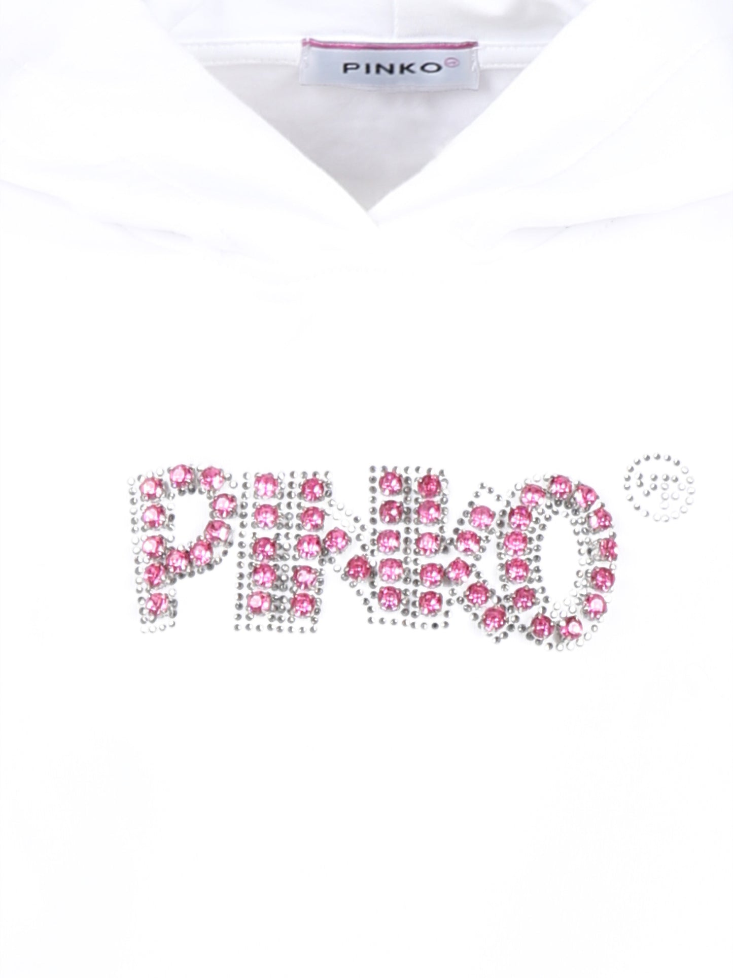 Sweat blanc pour fille avec logo