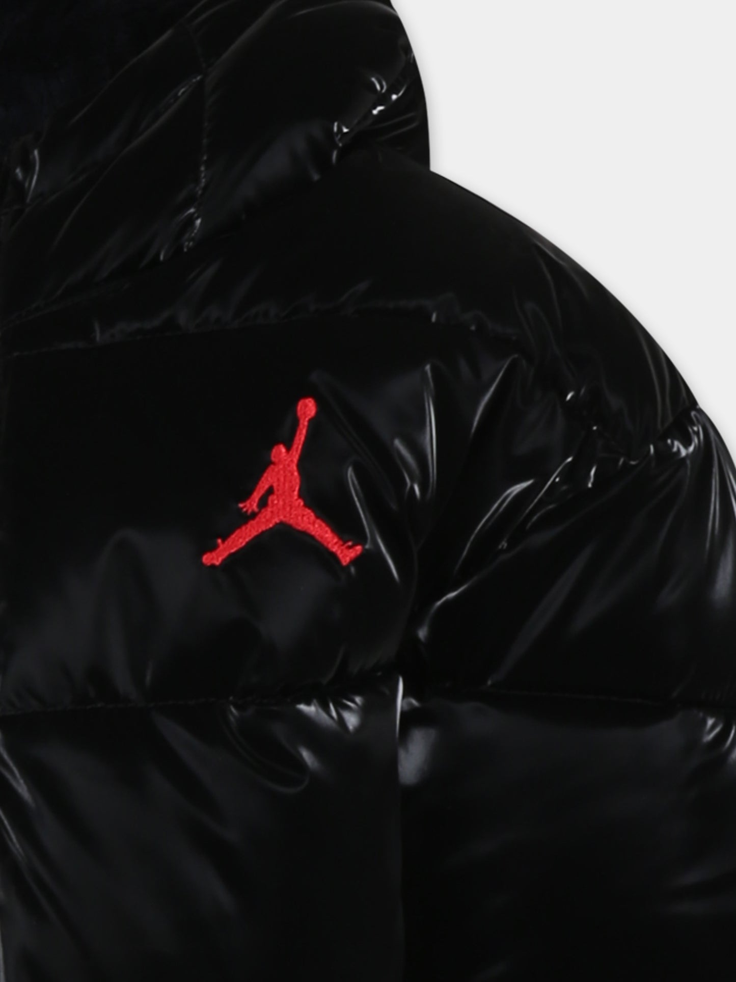 Piumino nero per bambino con Jumpman,Jordan,35C483 023