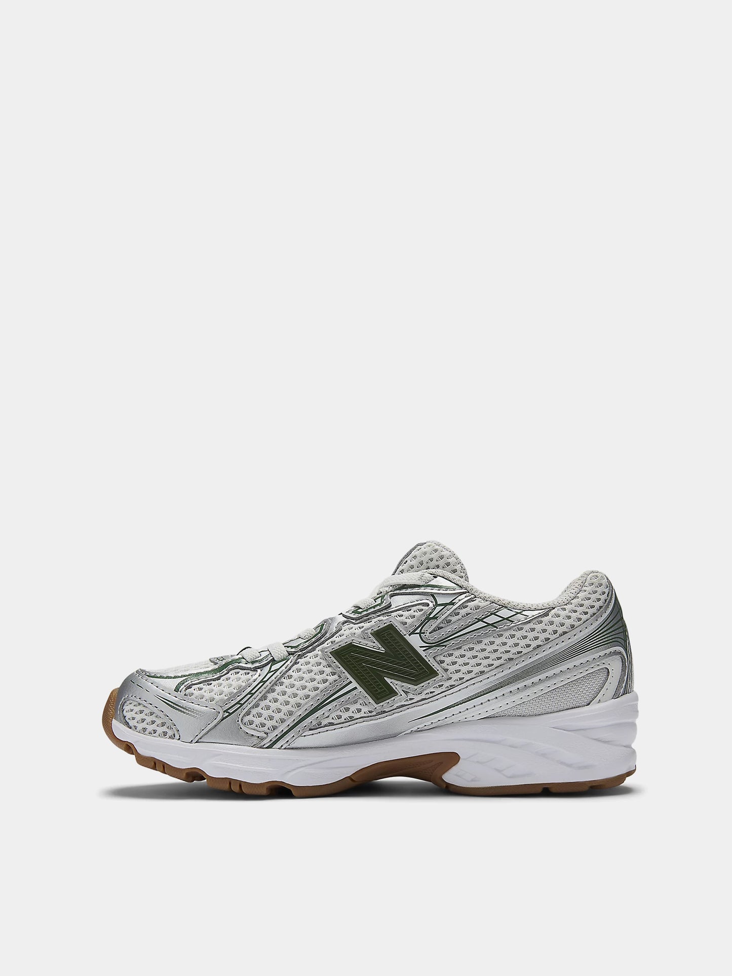 Sneakers 740 grigie e verdier bambini con logo,New Balance,PZ740SF