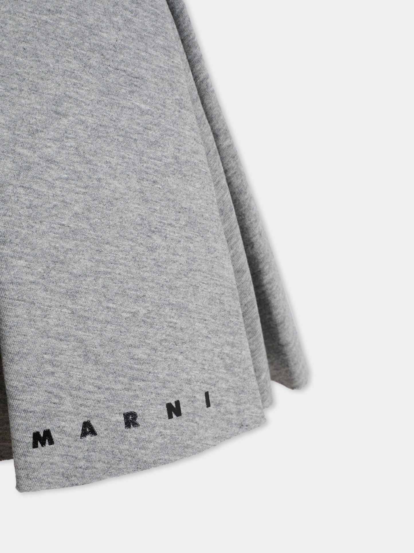Gonna grigia per bambina con logo,Marni Kids,M01550 M00VC 0M923