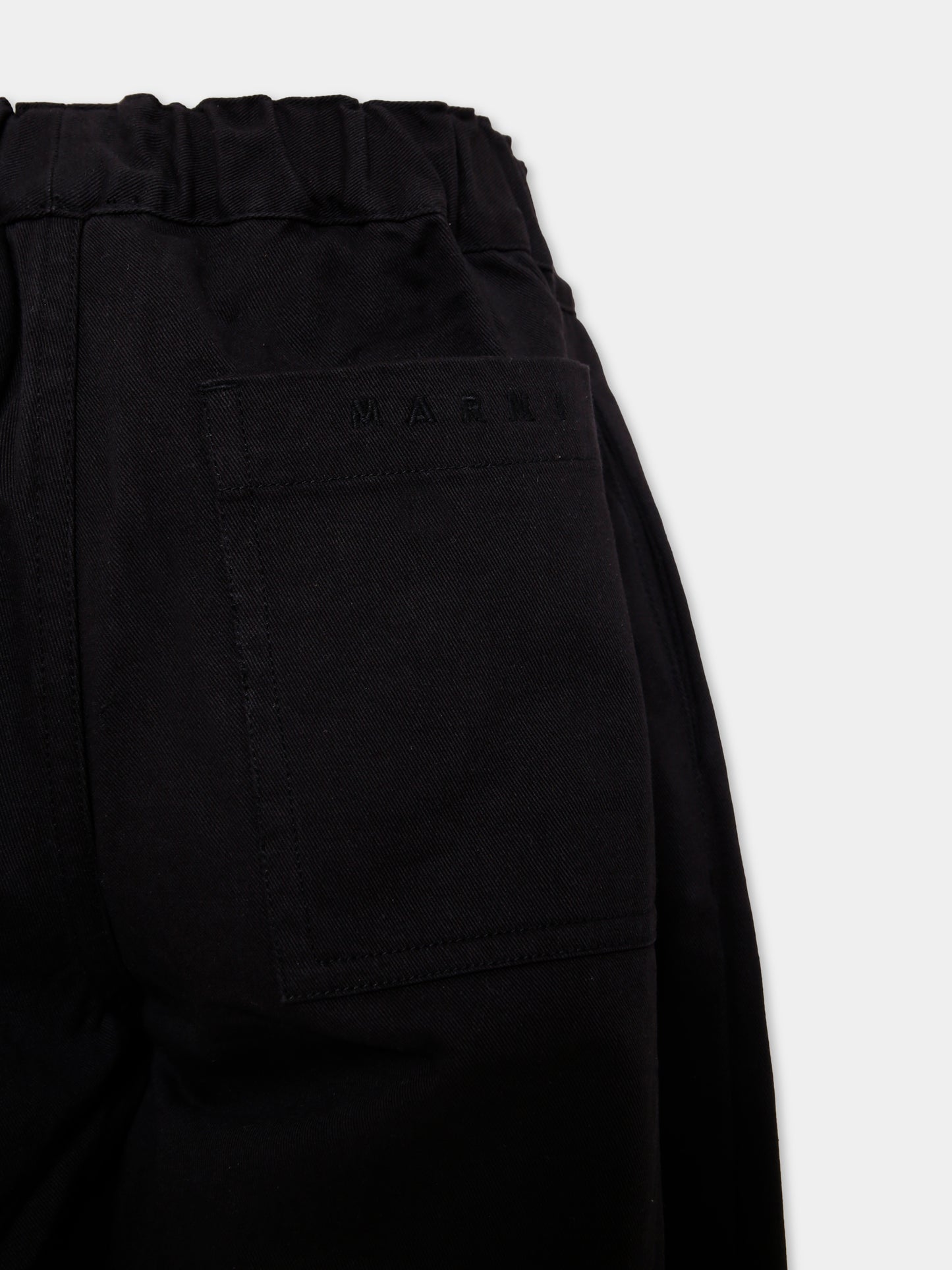 Pantaloni neri per bambino con logo,Marni Kids,M01579 M00W1 0M900