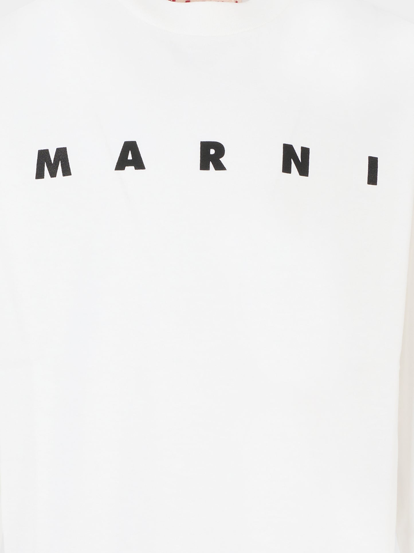 T-shirt bianca per bambini con logo nero,Marni Kids,M01603 M00RF 0M114
