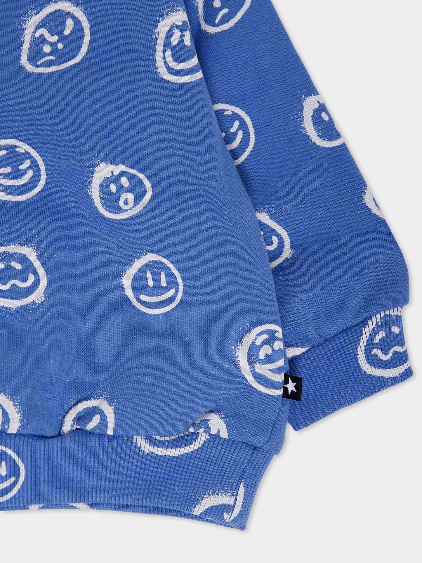 Felpa Disc blu per neonato con smile,Molo,6W25J202 9405