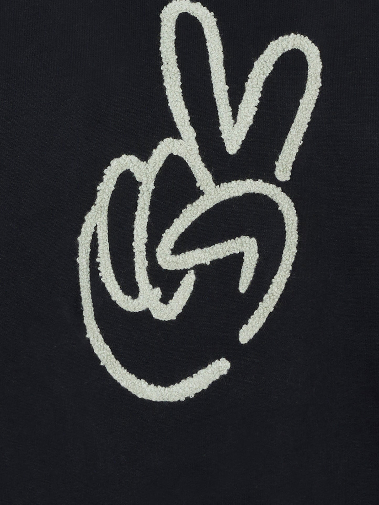 Felpa Mar nera per bambini con mano,Molo,6W25J214 0099