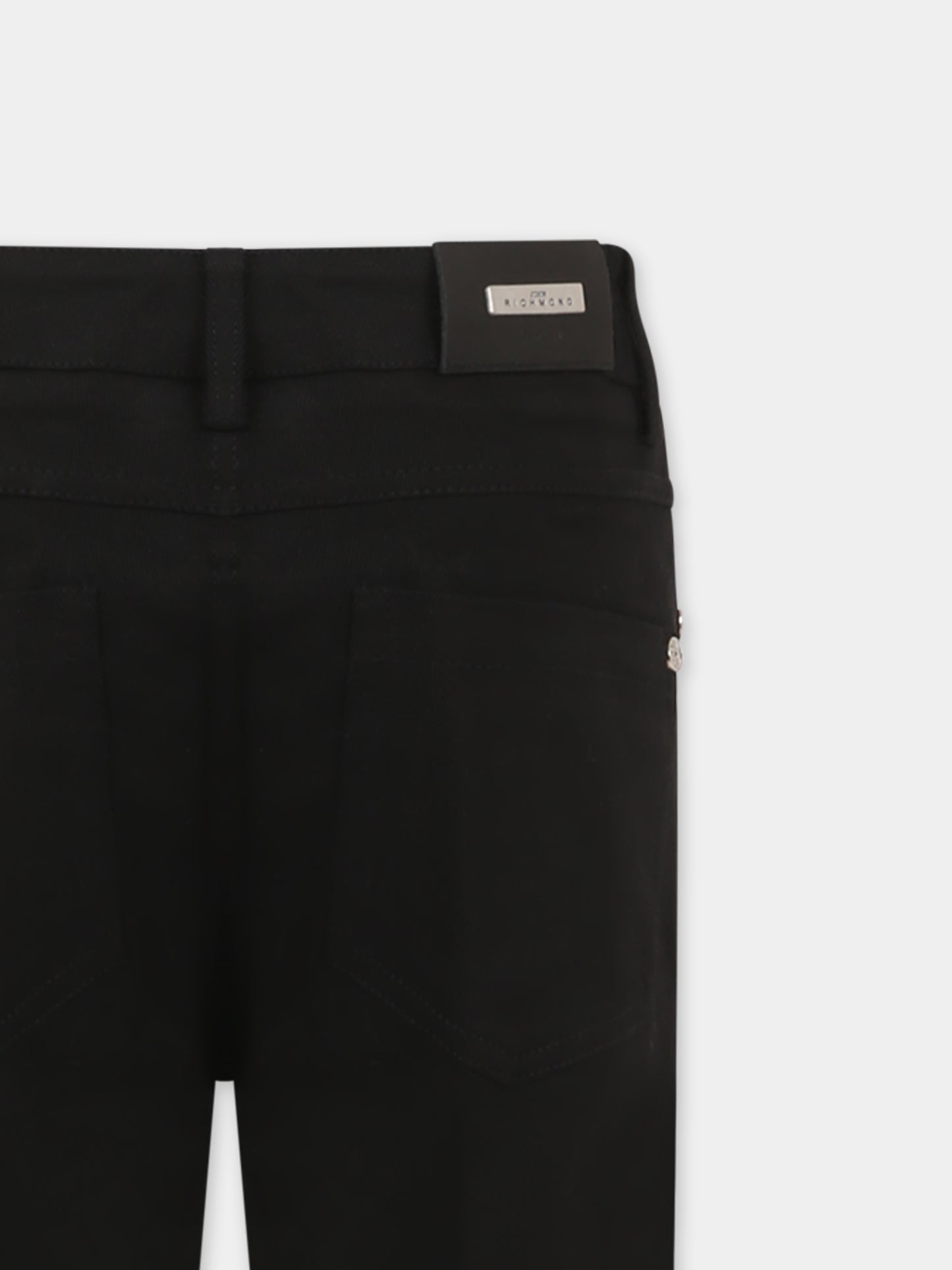 Jeans neri per bambino,Richmond,RBP25096JE DENIM BLACK