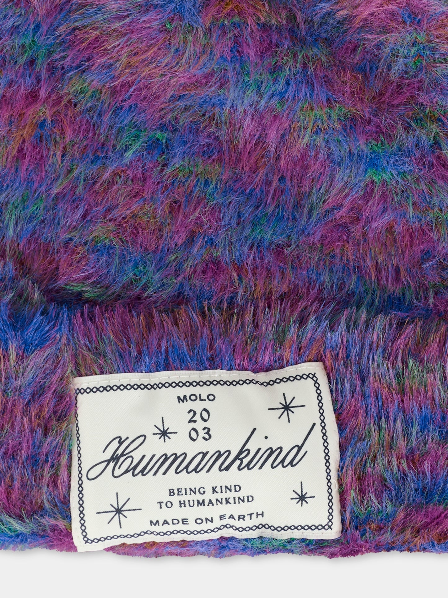 Berretto Kaia viola per bambina con patch,Molo,7W25S307 5577