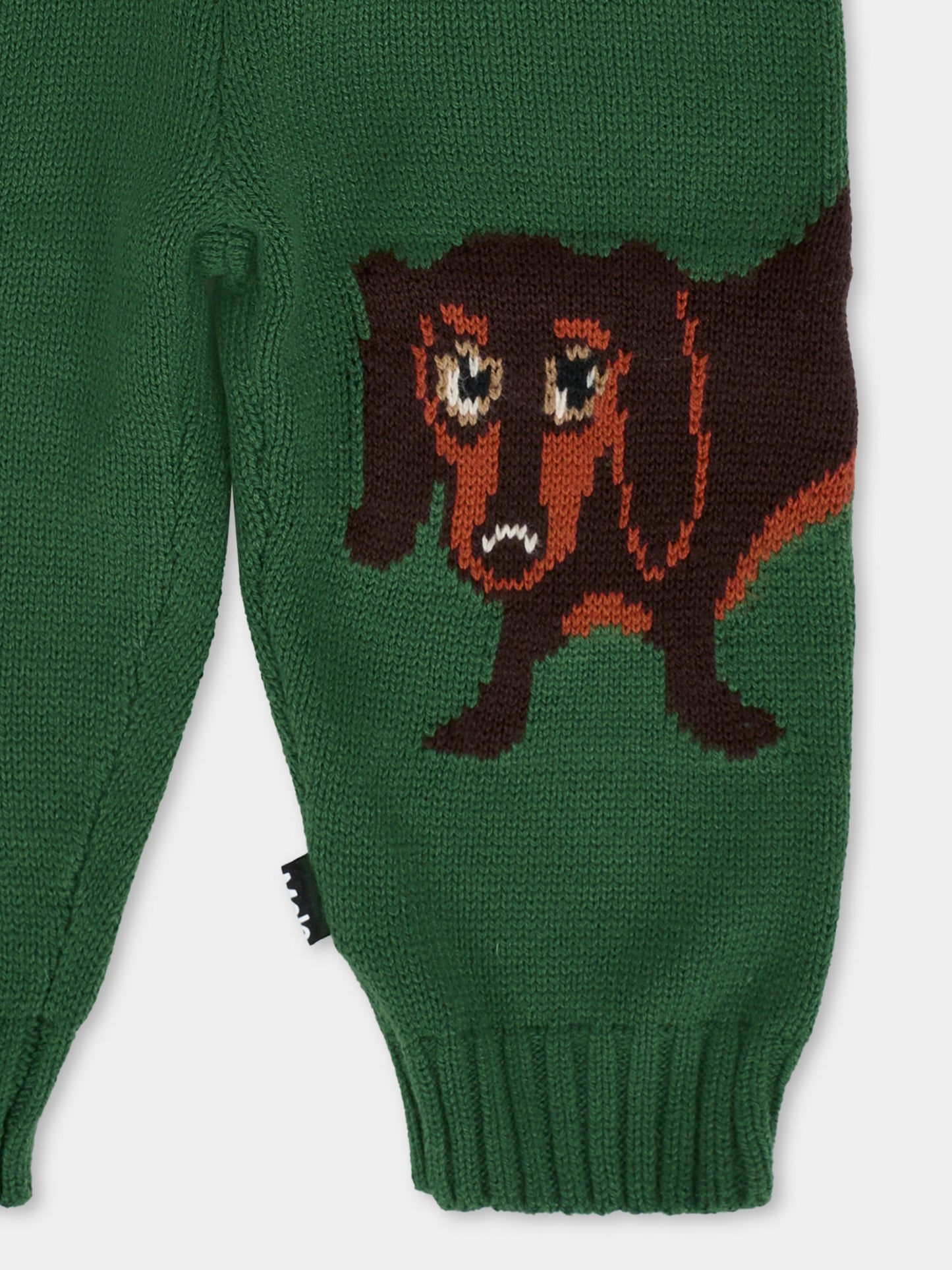 Pantaloni Sol verdi per neonati con cane,Molo,6W25I206 9666