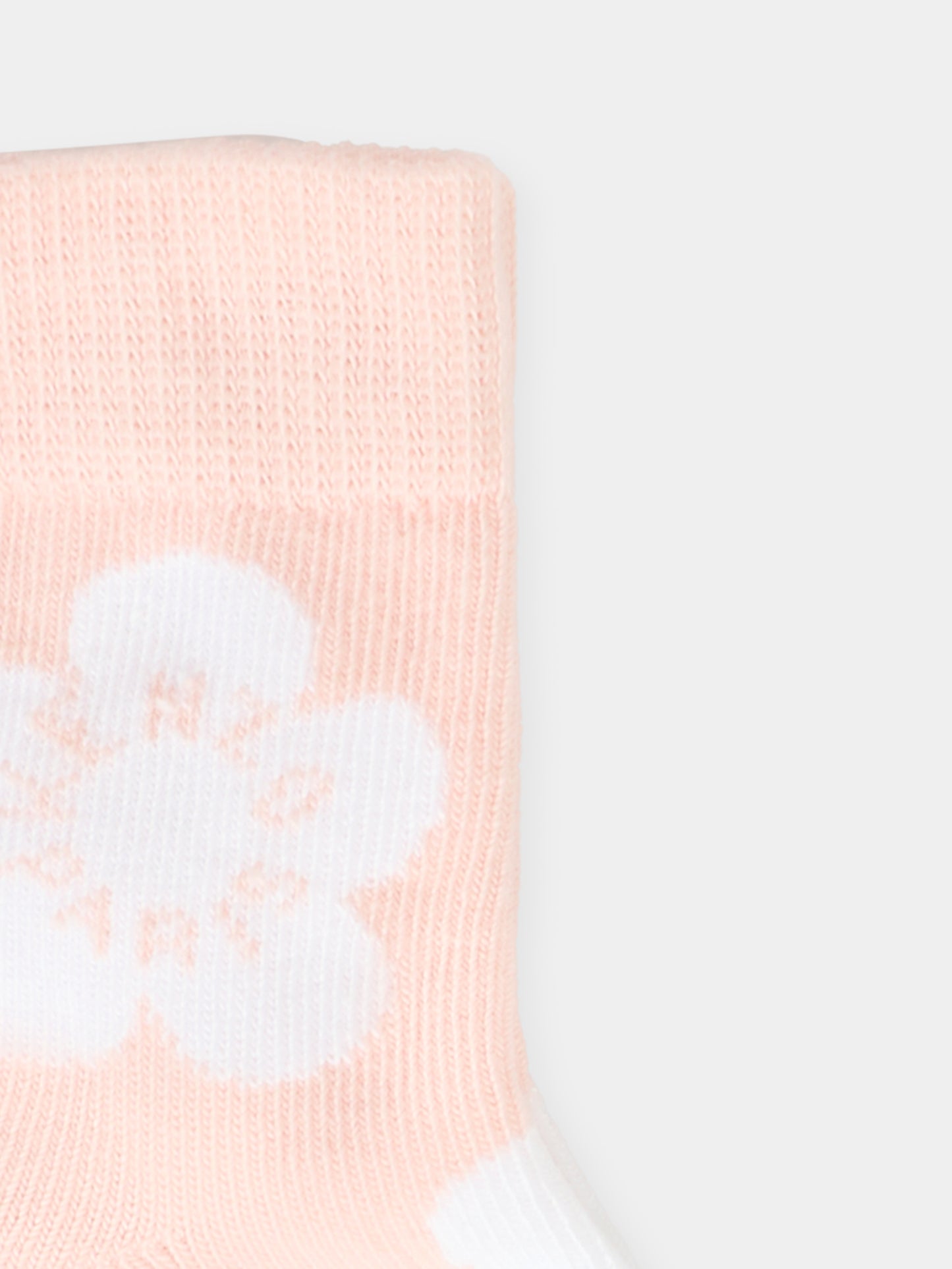 Set calzini rosa per neonata con logo,Kenzo Kids,K61209 46T