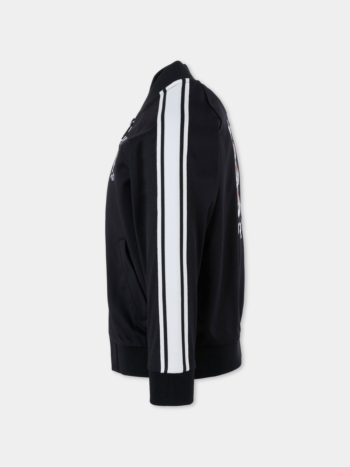 Felpa nera per bambino con Lucky Tiger,Kenzo Kids,K61469 095