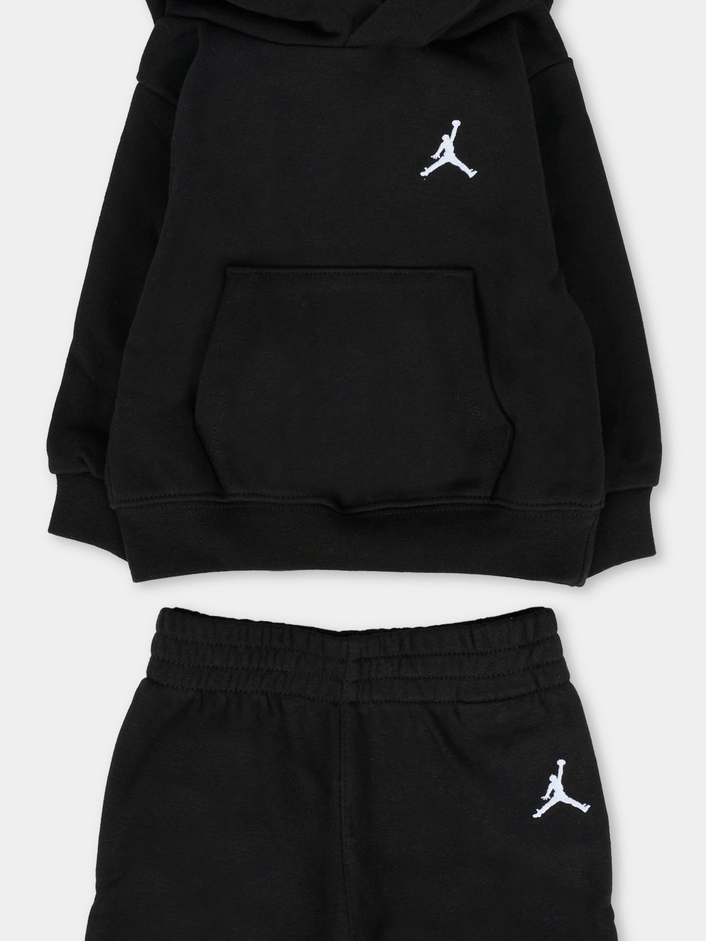 Completo nero per neonato con jumpman,Jordan,65F123 023