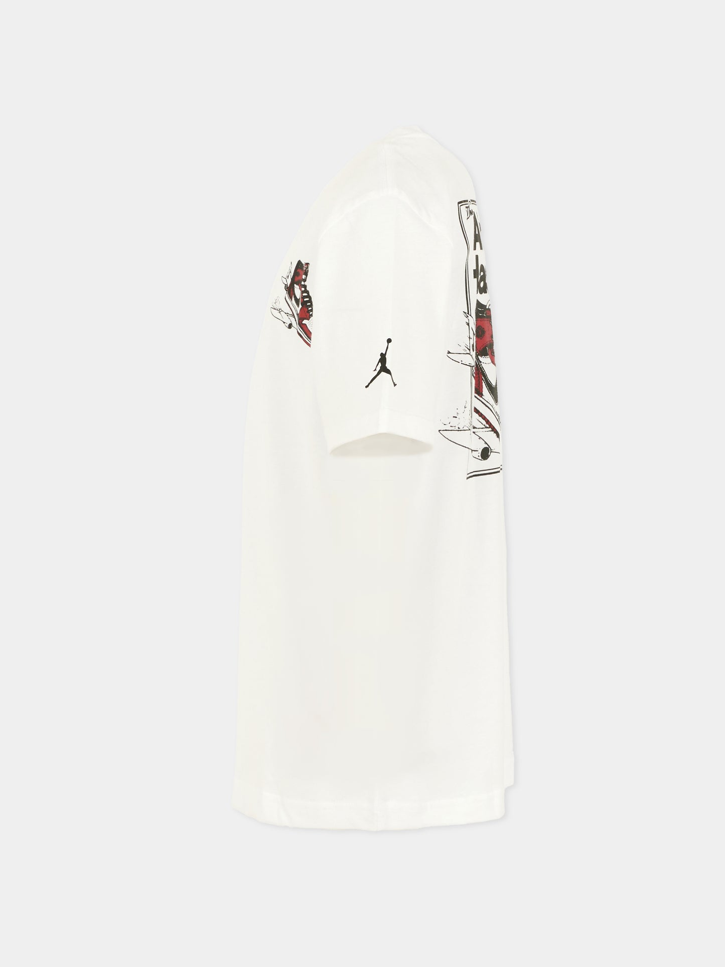 T-shirt bianca per bambino con sneakers,Jordan,95F279 001