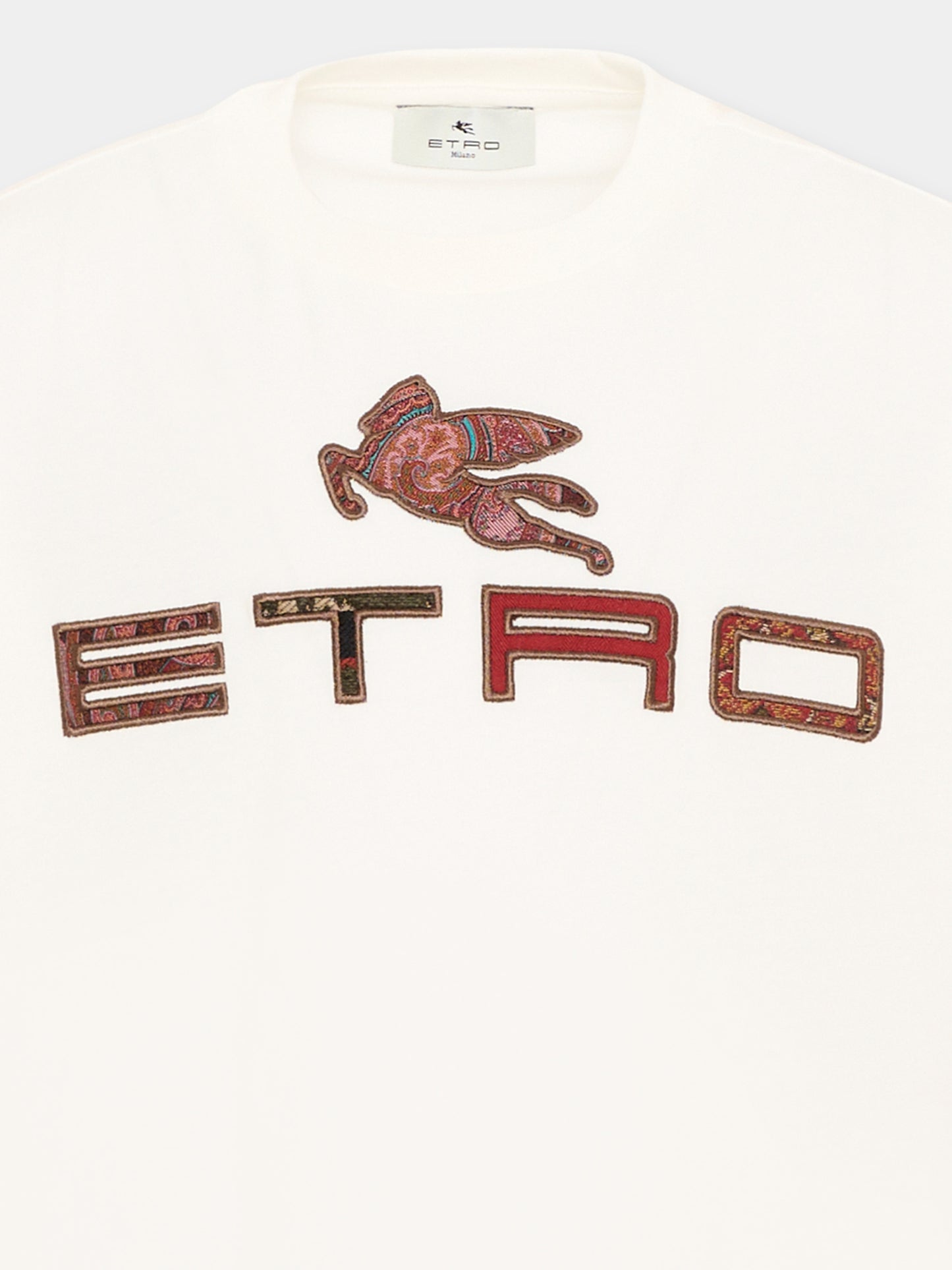 T-shirt ivoire pour enfants avec logo
