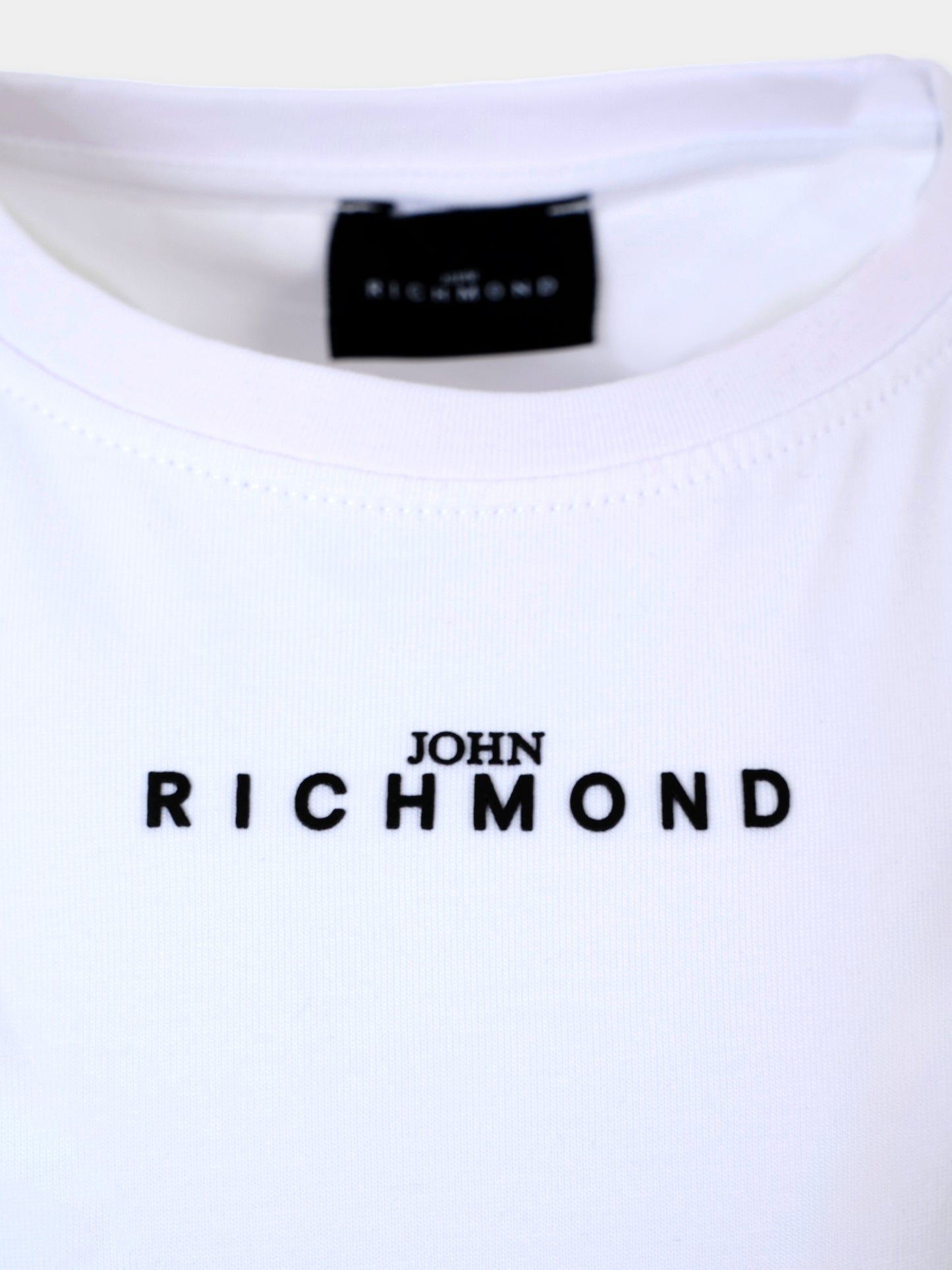 T-shirt blanc pour enfants avec logo