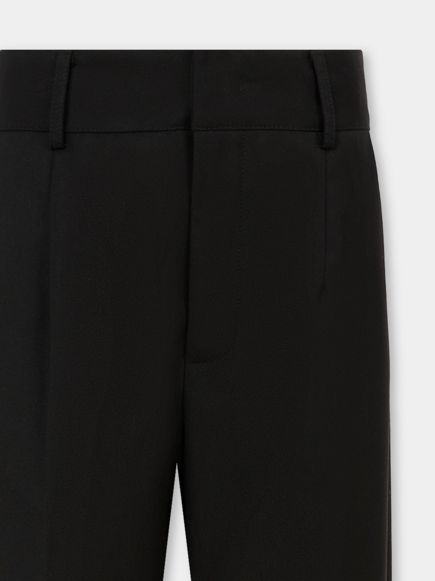 Pantaloni neri per bambino con patch logato,Richmond,RBA25132PA BLACK