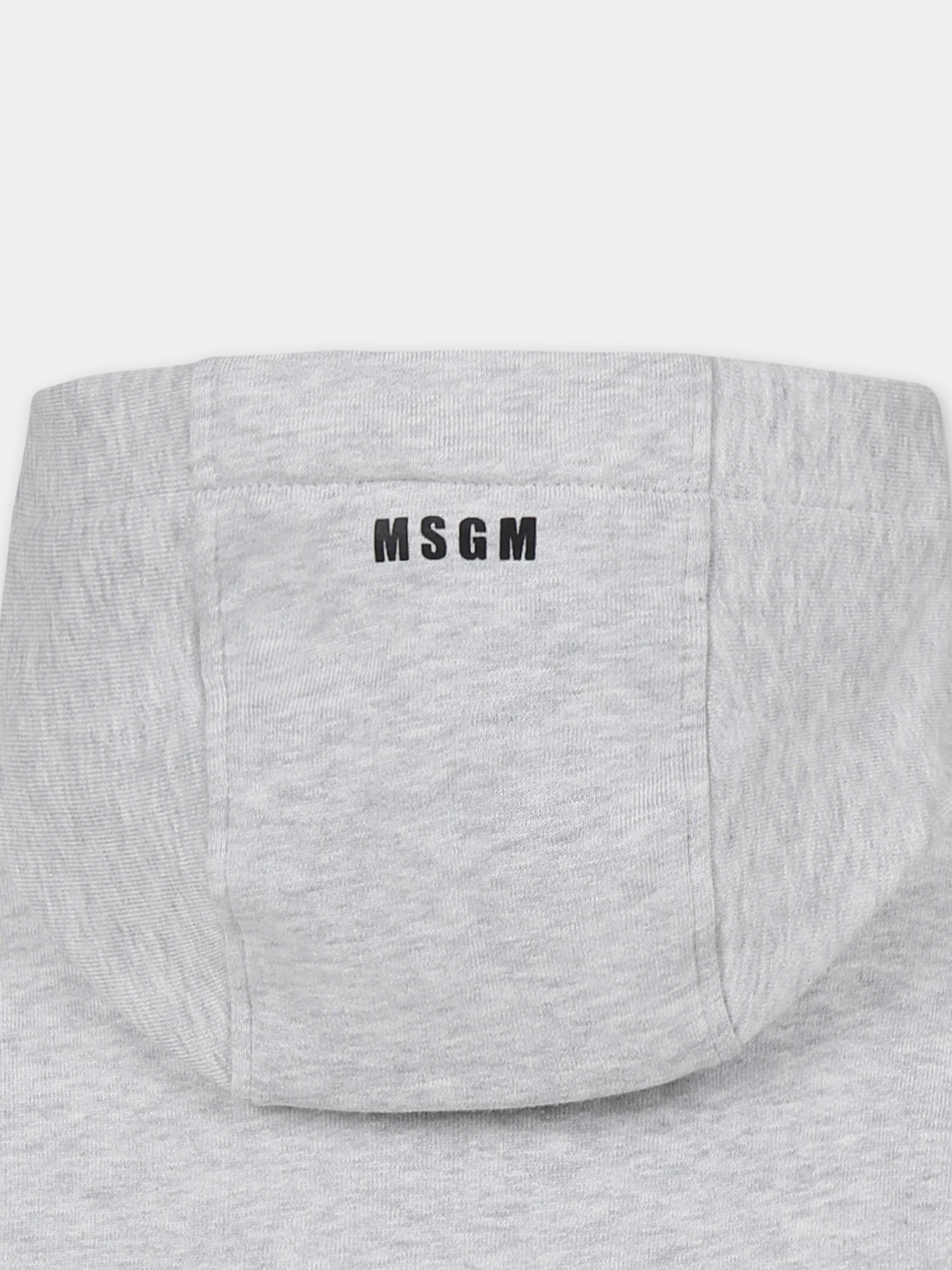 Vestito grigio per bambina con logo,Msgm Kids,F4MSJGDR070 107