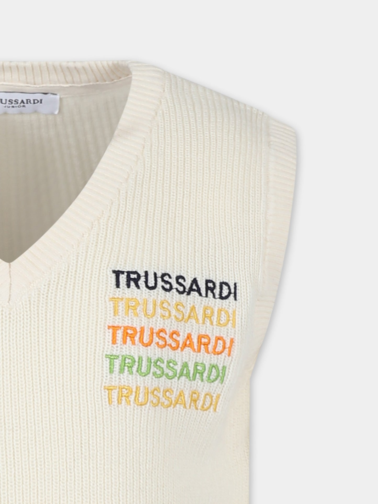 Gilet pull pour enfants avec logo