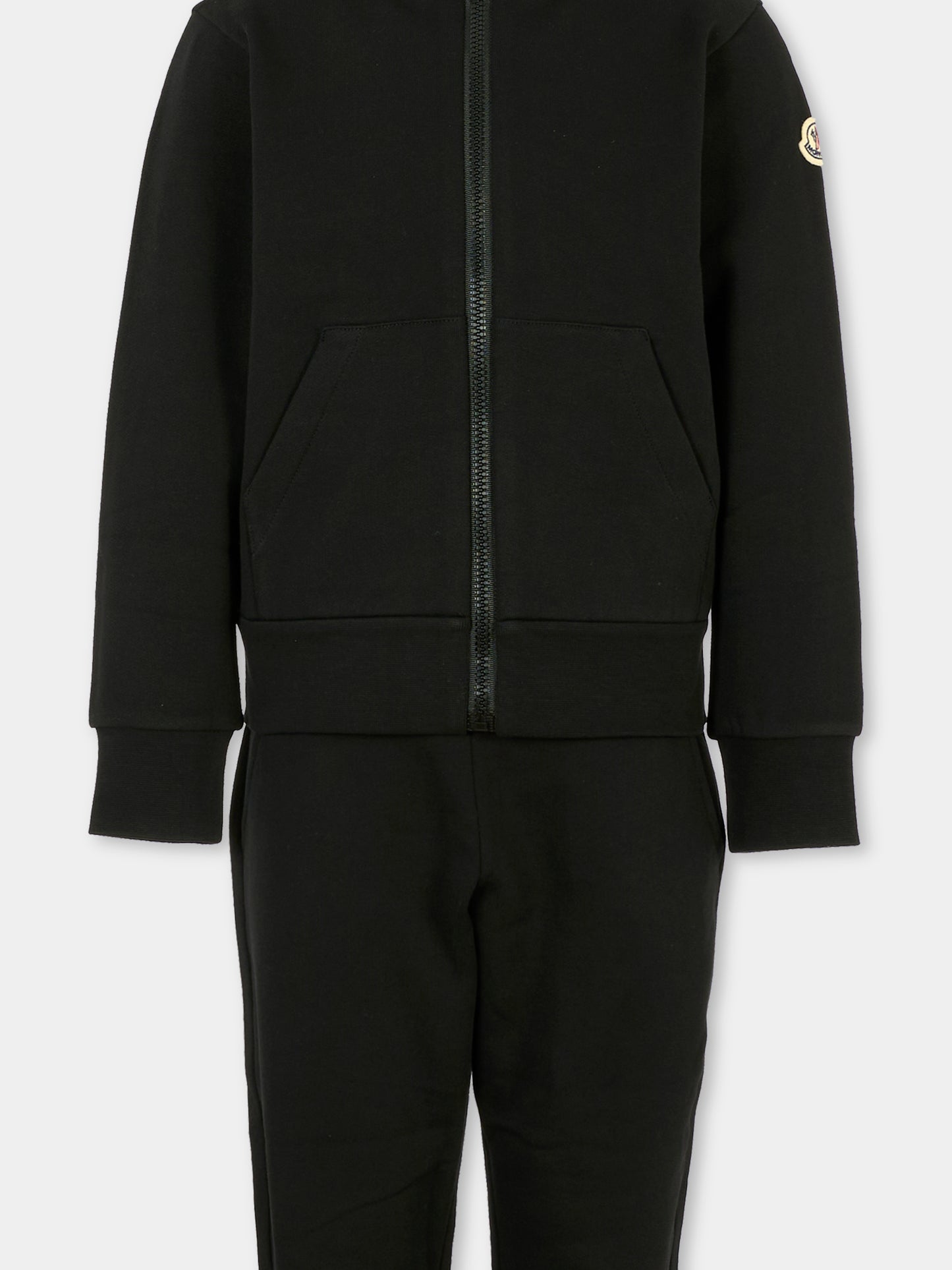 Completo nero per bambino con logo,Moncler Kids,K2954 8M00008 899PS 999