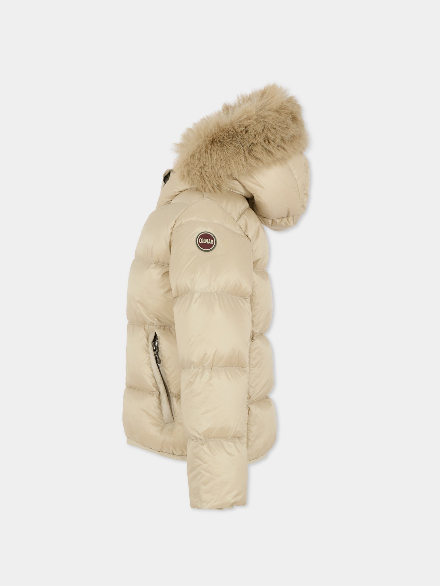 Piumino beige per bambina con logo,Colmar Originals Kids,3406E 2YO 16