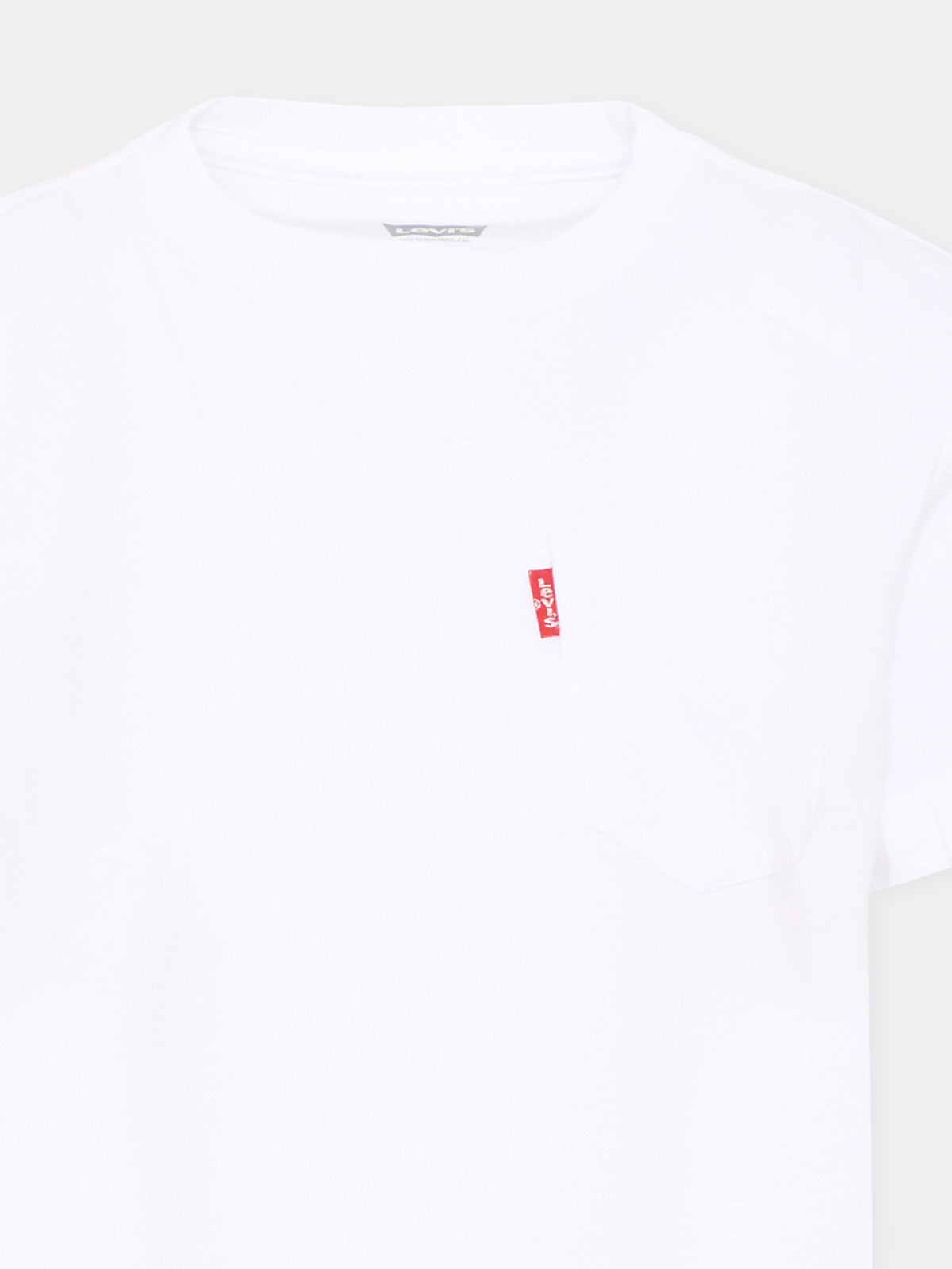 T-Shirt a manica corta bianca logo per bambino,Levi's Kids,9EM359 W1T