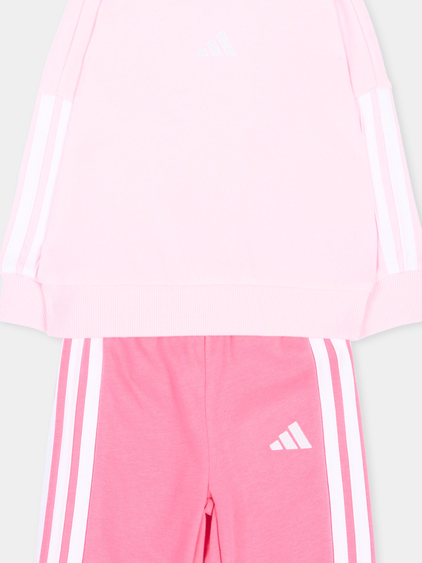 Completo sportivo lungo rosa per neonata,Adidas,JV9853
