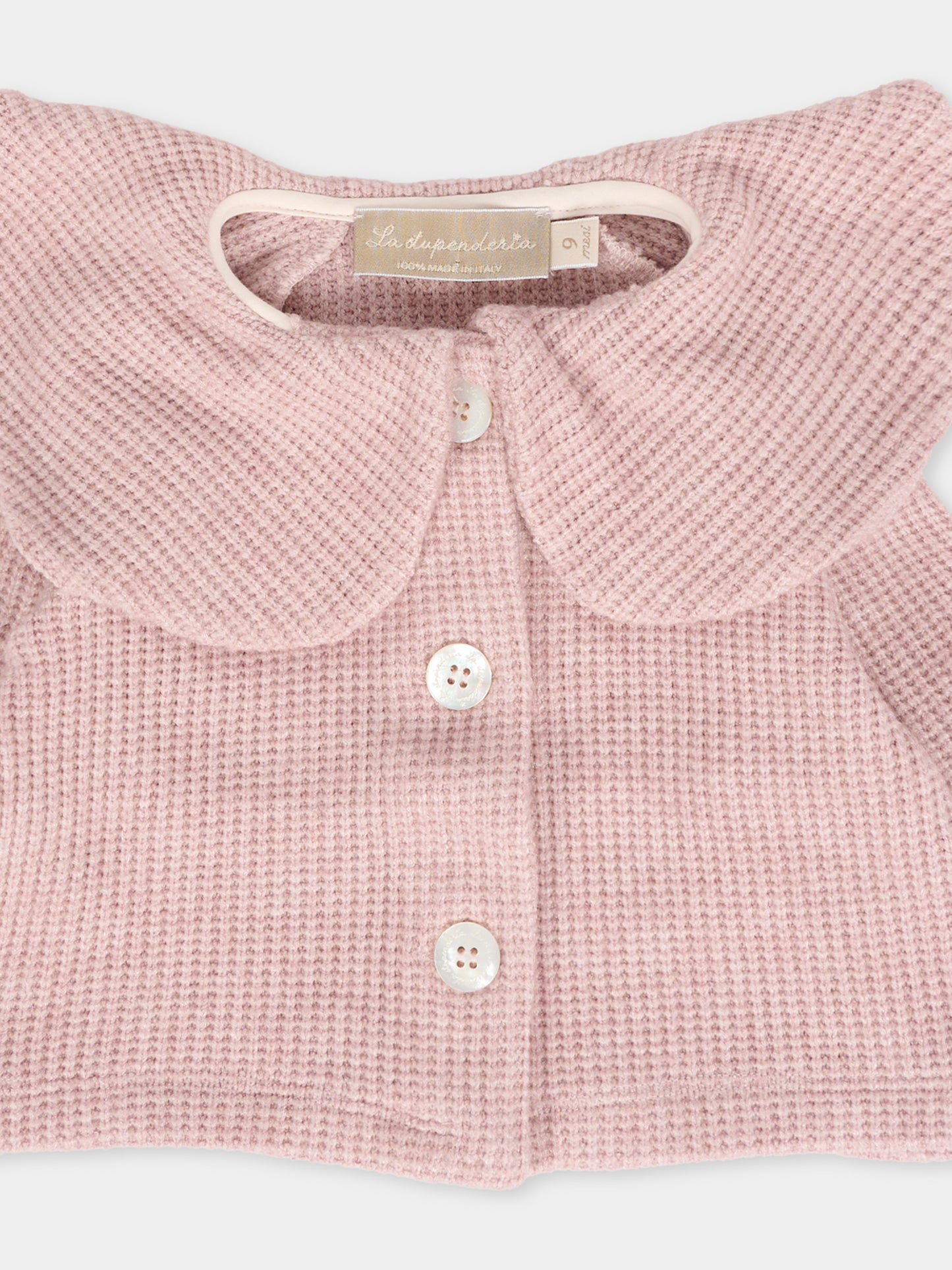 Cardigan rosa per neonata,La Stupenderia,1TCGC22M06