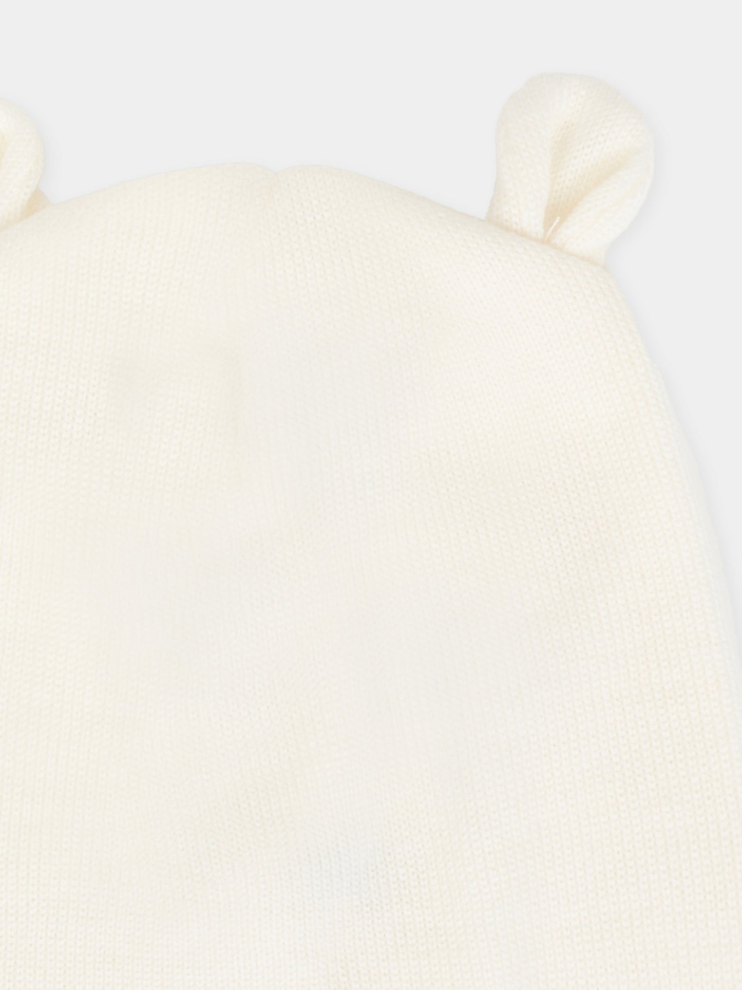 Berretto avorio per neonati con orecchie,Little Bear,2115 LATTE/LATTE