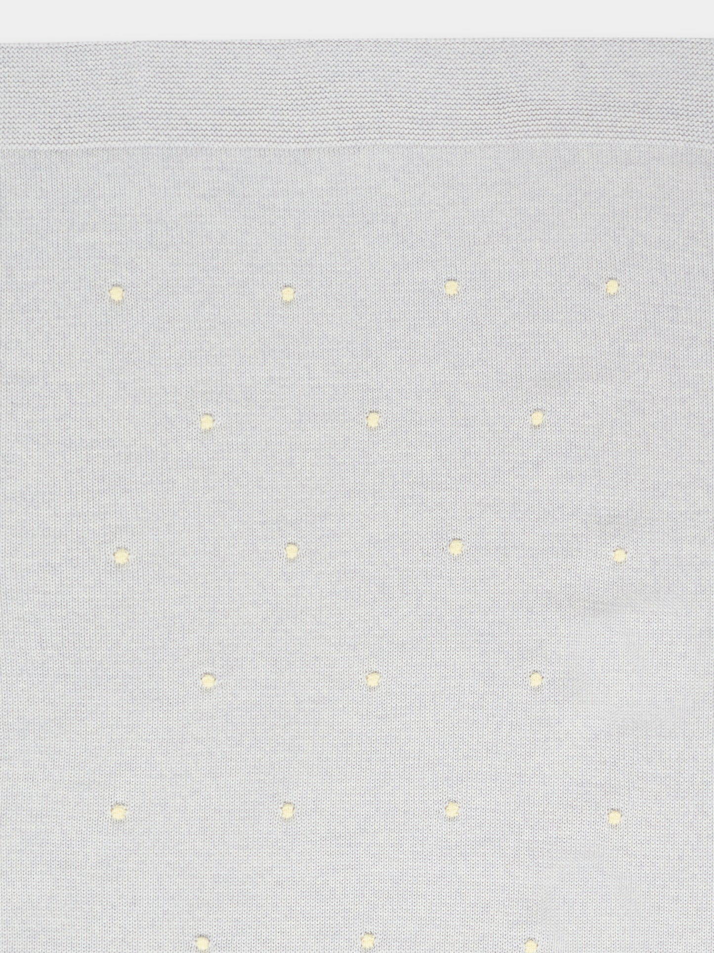 Coperta grigia per neonati con pois gialli,Little Bear,2100 GRIGIO/GIALLO