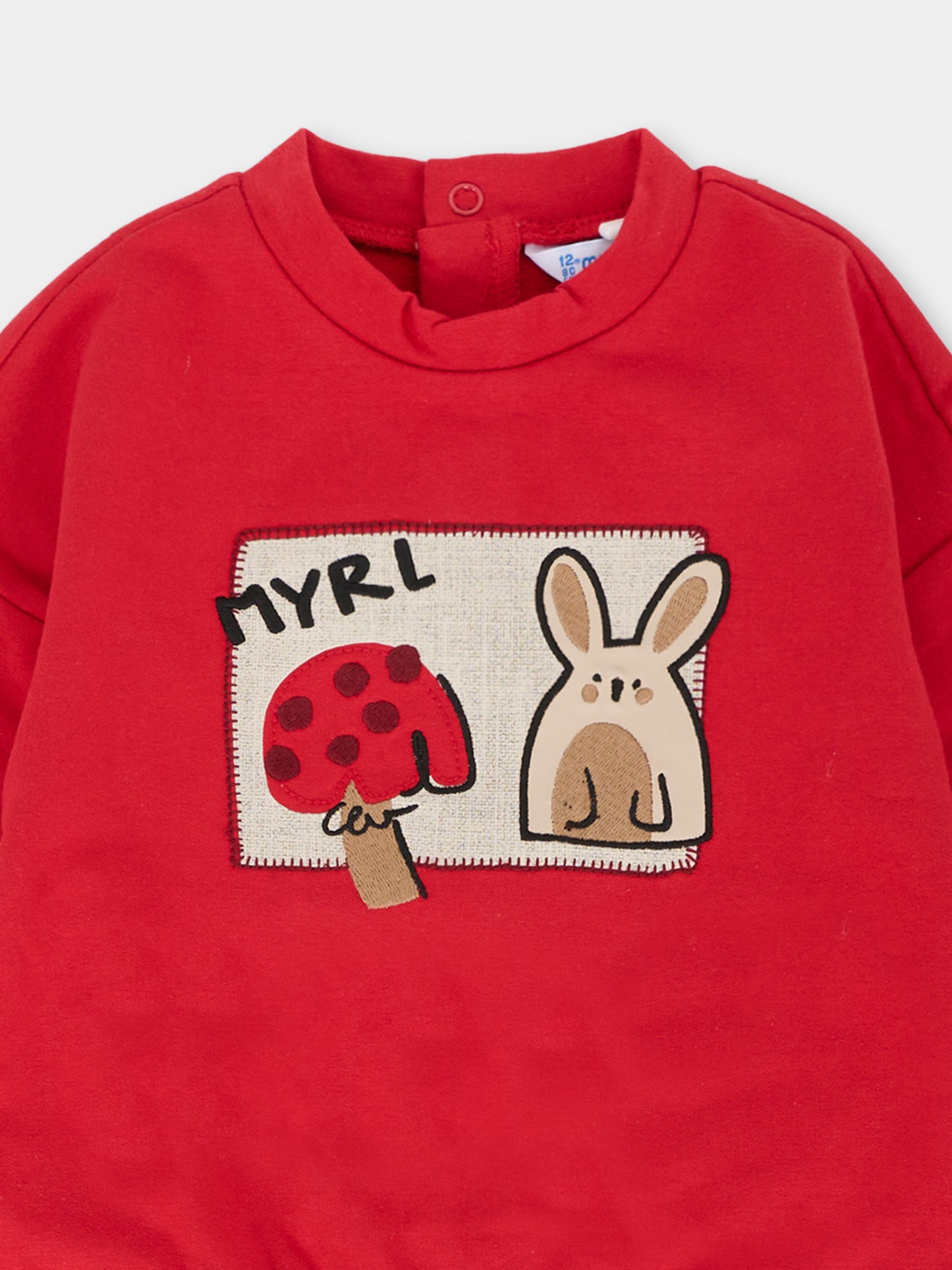 Completo rosso per neonata con coniglio,Mayoral,2594 075
