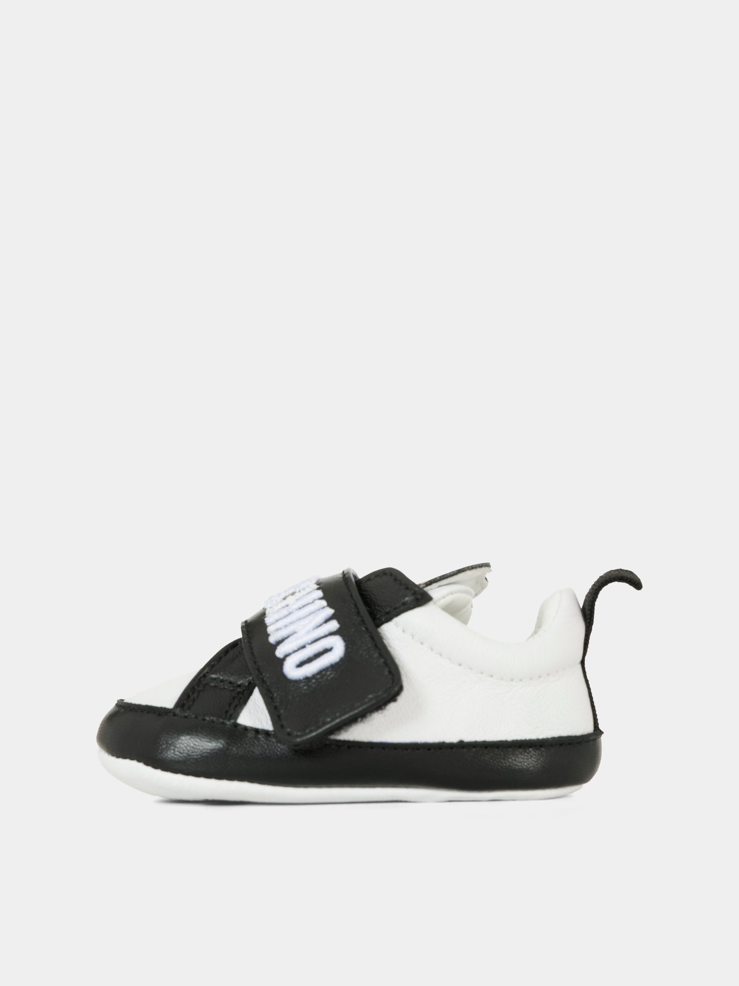 Baskets noires pour bébé enfants avec Teddy Bear