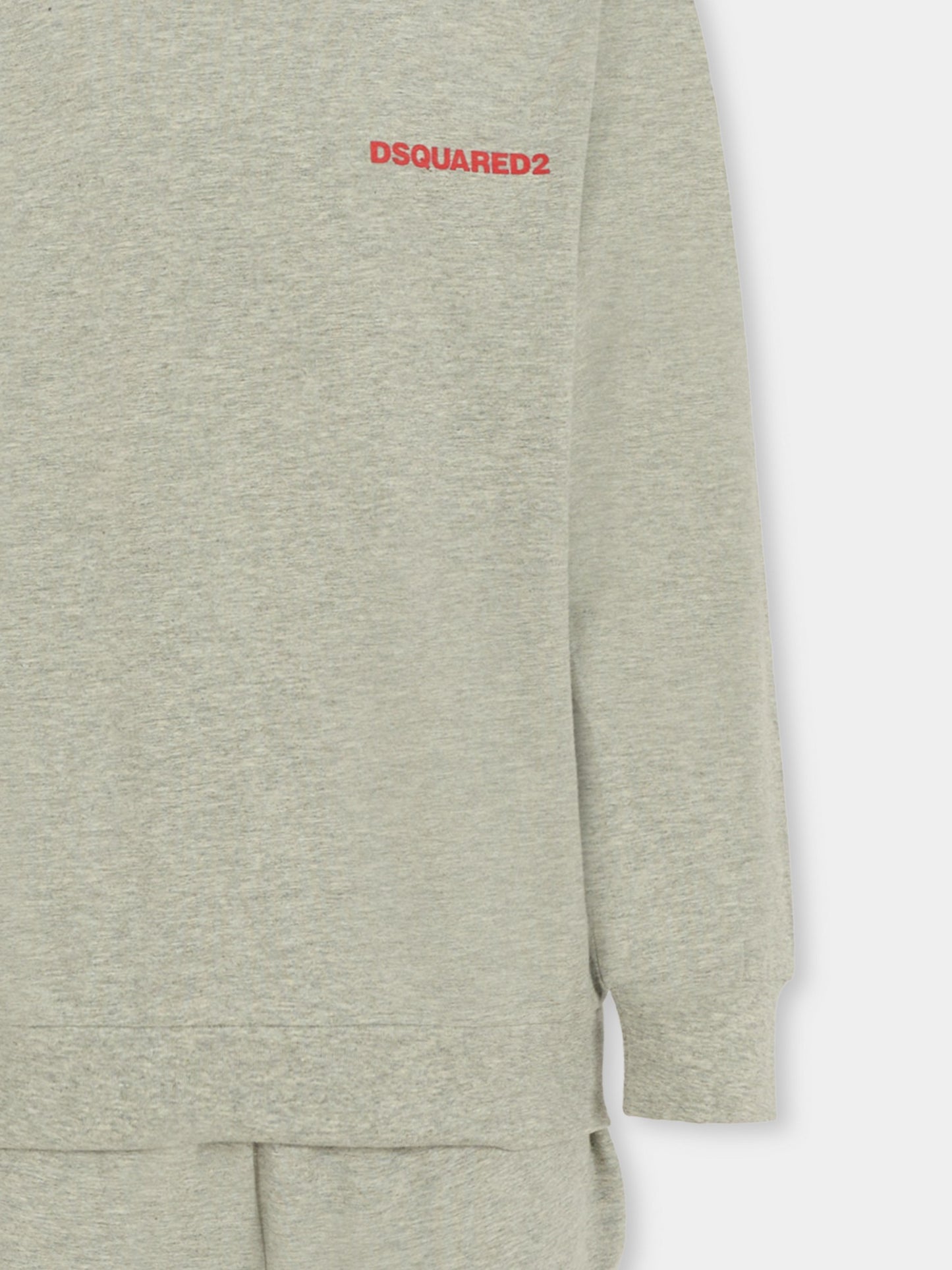 Pigiama grigio per bambini con logo,Dsquared2,DQ3113-D008J-DQ911