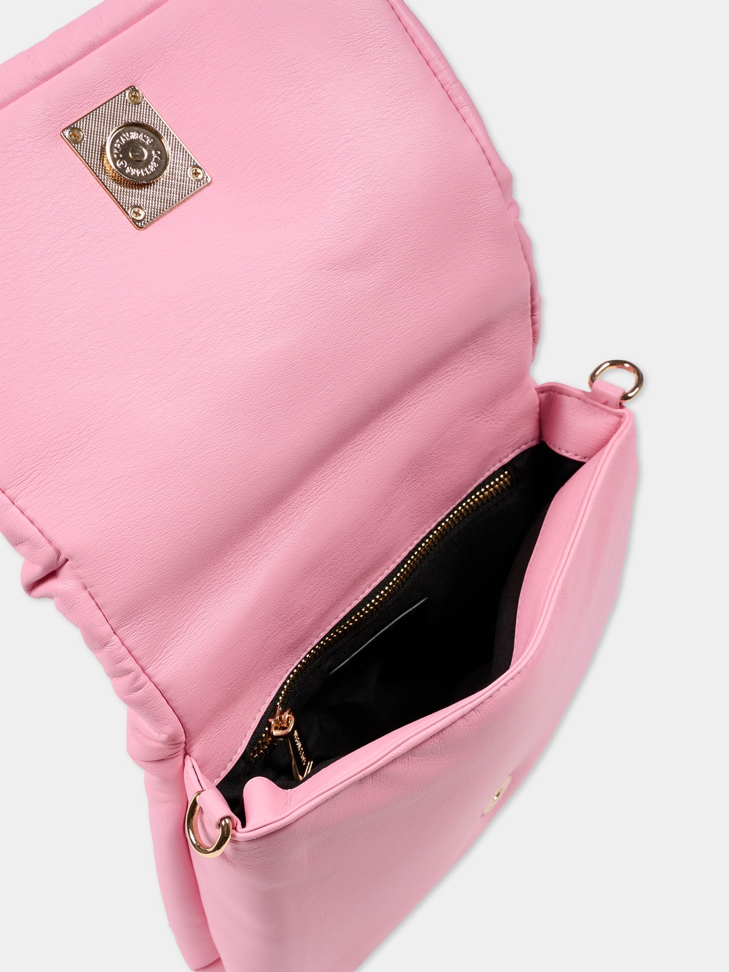 Borsa rosa per bambina con logo,Msgm Kids,F5MSJGBA100 MS038