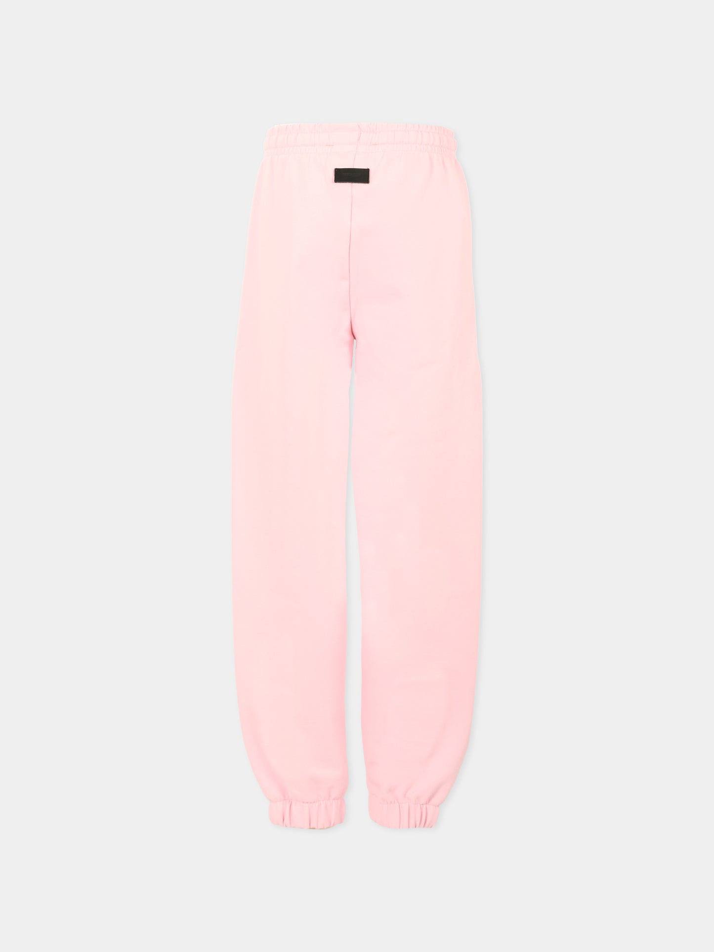 Pantaloni rosa per bambina con logo,Msgm Kids,F5MSJUFP277 MS044