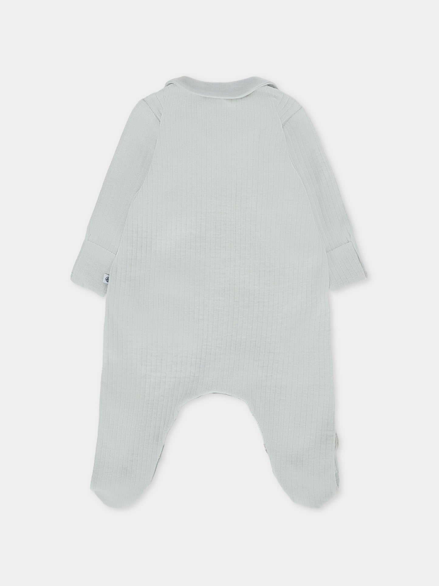 Tutina celeste per neonato con cuore,Petit Bateau,A0DUL 01